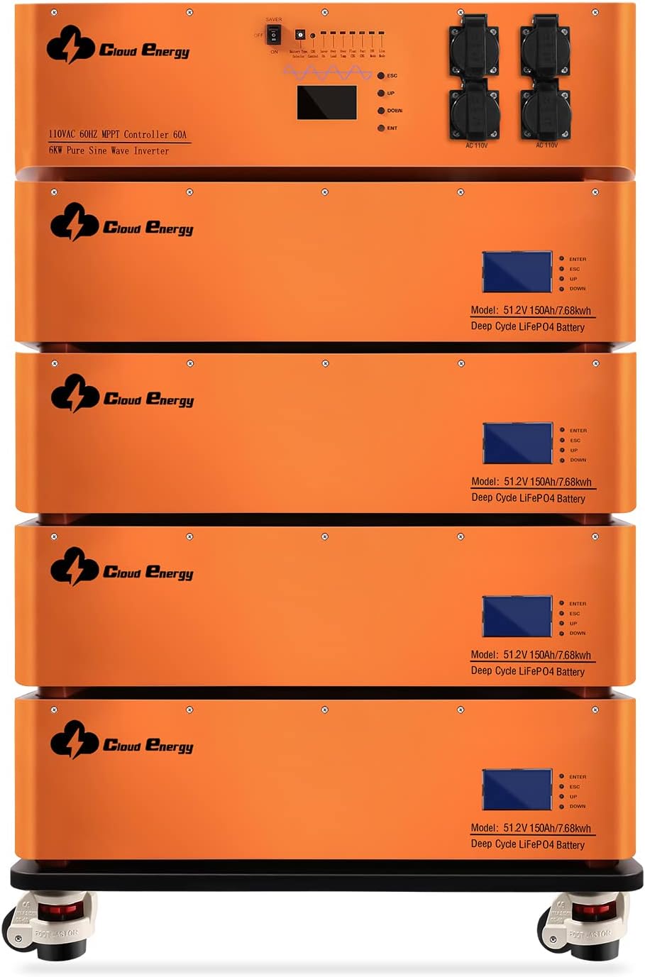 buy Cloudenergy 48V stackable LiFePO4 battery,best 48V solar battery for off-grid,Cloudenergy battery vs alternatives,48V LiFePO4 battery with inverter pros cons,is Cloudenergy 48V stackable battery worth buying,should I buy a 48V LiFePO4 battery for RV - detailed features and technical specifications