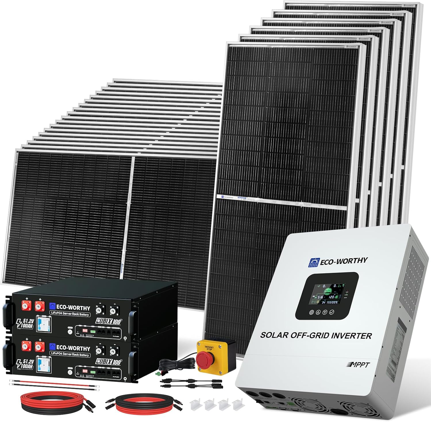 buy ECO-WORTHY off grid solar kit,ECO-WORTHY 5000W solar kit pros cons,best complete off grid solar system,should I buy ECO-WORTHY solar kit,ECO-WORTHY off grid solar kit worth it,ECO-WORTHY solar kit vs competitors - detailed features and technical specifications