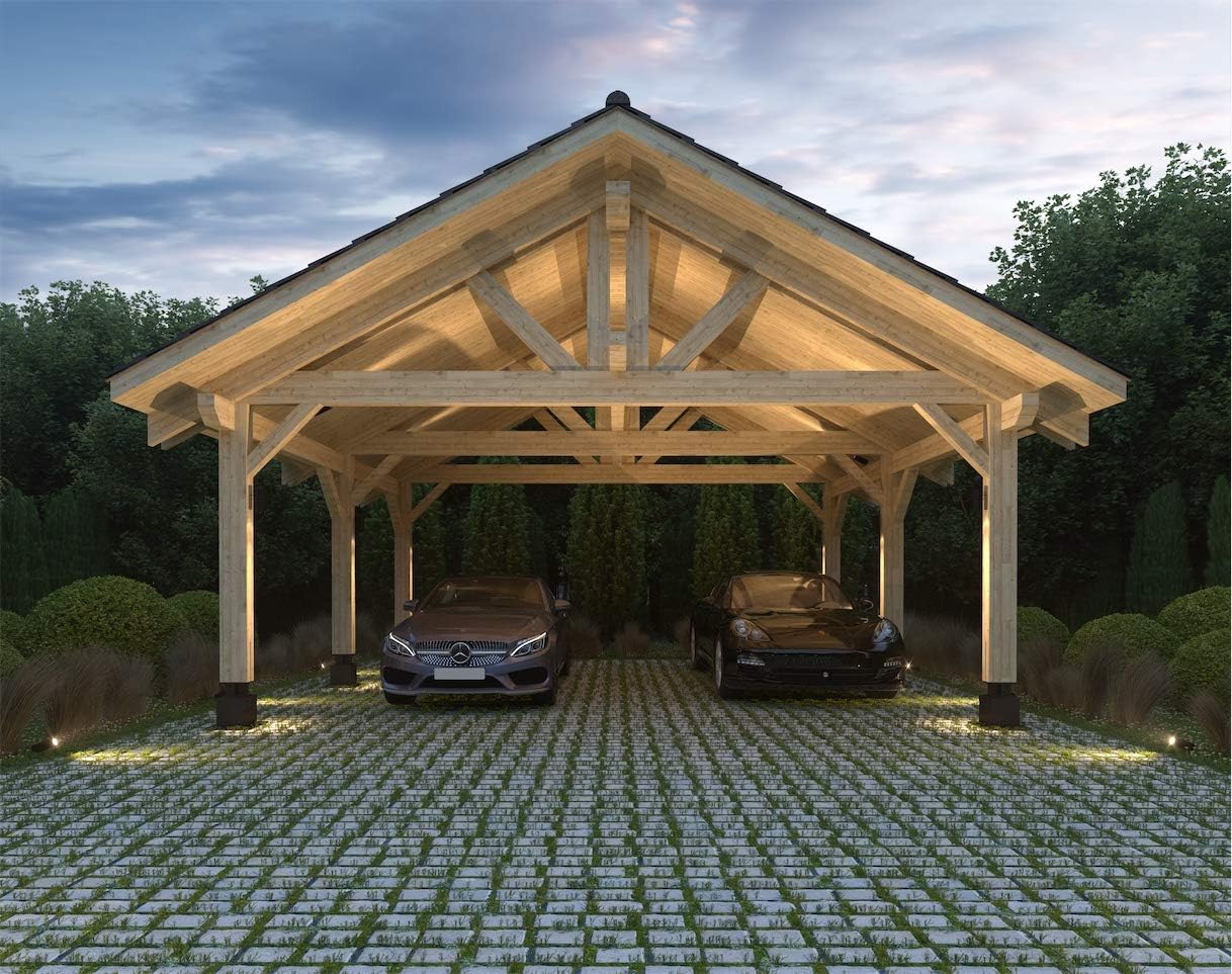 Buy EcoHouseMart Wooden Carport: Honest Pros & Cons Analysis 1 buy EcoHouseMart wooden carport,EcoHouseMart carport worth buying,wooden carport pros and cons,best prefabricated carport kit,should I buy a GLT carport,EcoHouseMart 20x22 carport honest - detailed features and technical specifications