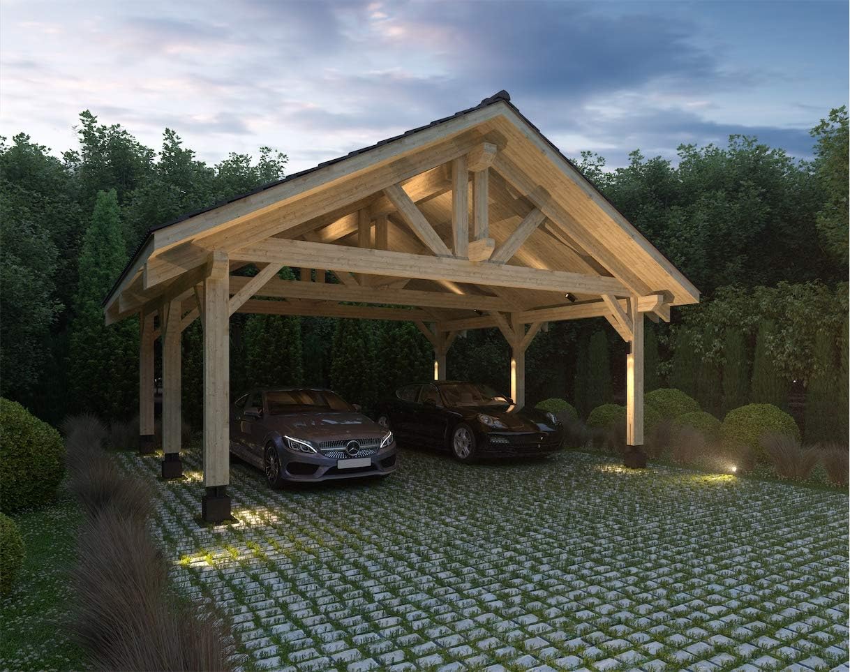 Buy EcoHouseMart Wooden Carport: Honest Pros & Cons Analysis 2 buy EcoHouseMart wooden carport,EcoHouseMart carport worth buying,wooden carport pros and cons,best prefabricated carport kit,should I buy a GLT carport,EcoHouseMart 20x22 carport honest unboxing and complete package contents