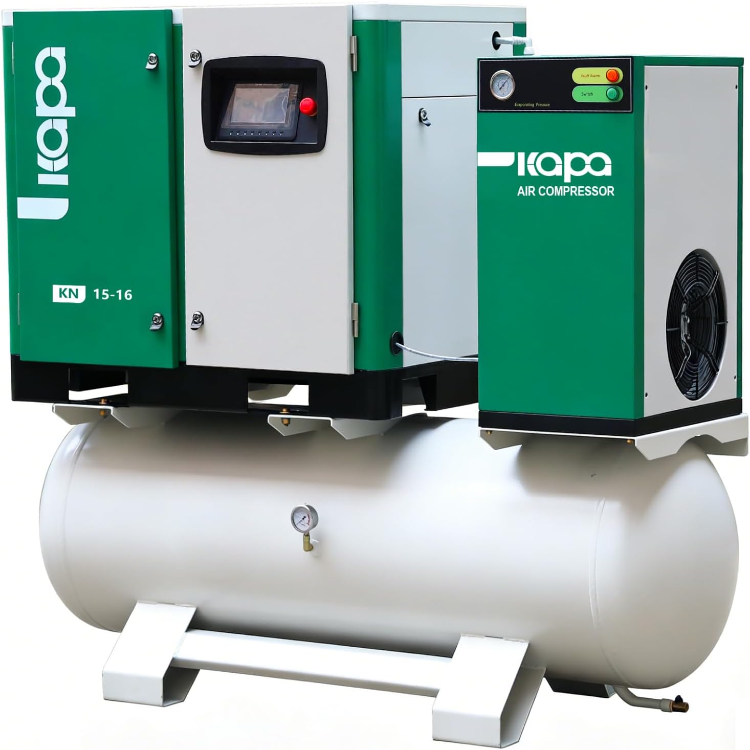 buy KAPA 4-in-1 air compressor system,KAPA 4-in-1 compressor worth buying,best industrial rotary screw compressor,KAPA 20HP compressor pros cons,4-in-1 air compressor system vs alternatives,should I buy a KAPA all-in-one compressor - detailed features and technical specifications