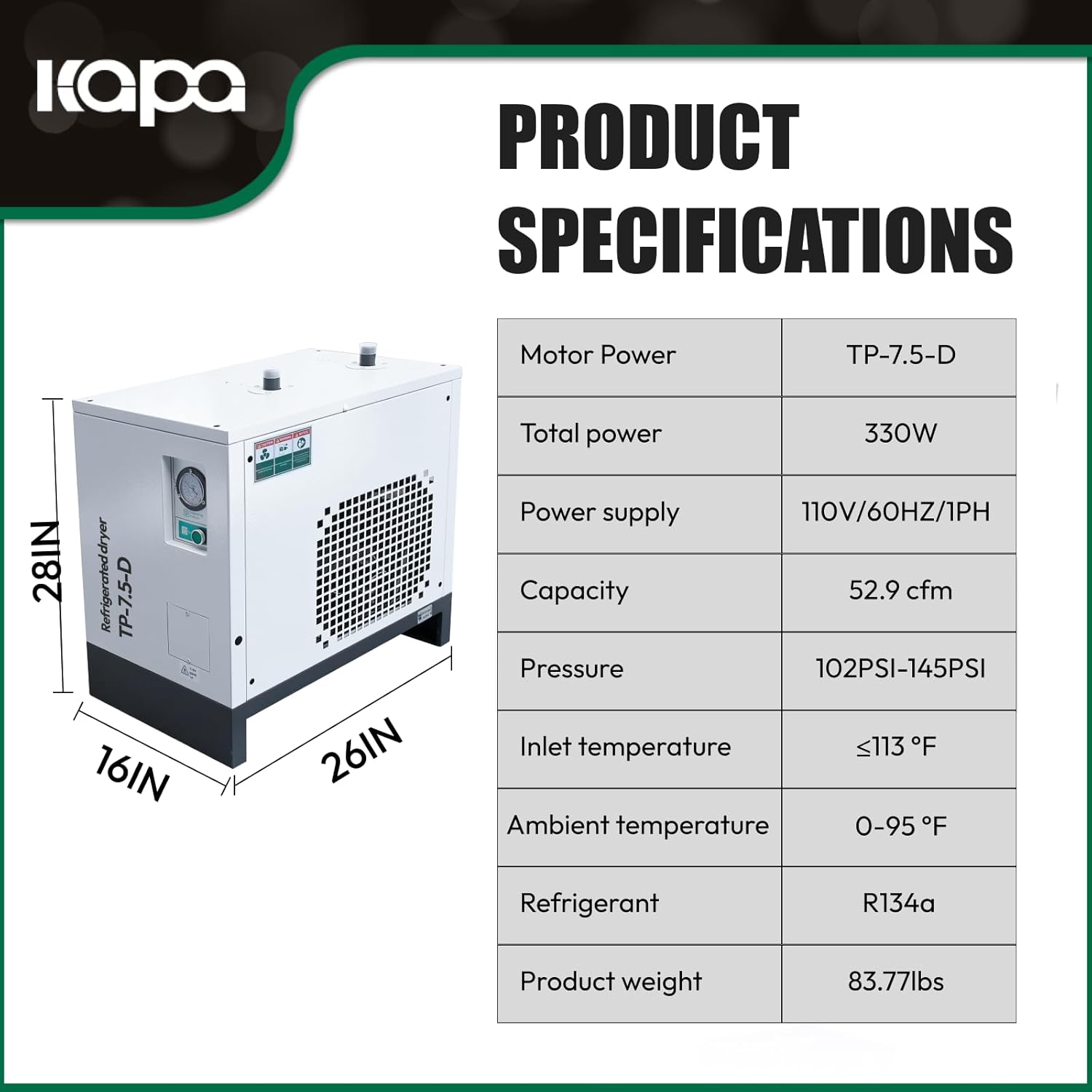 Step-by-step guide for buy KAPA KG 7.5HP screw air compressor,KAPA screw air compressor pros cons,7.5HP screw air compressor worth buying,KAPA KG vs Sullair screw compressor,should I buy a variable speed air compressor,best 7.5HP screw air compressor for shop - complete tutorial