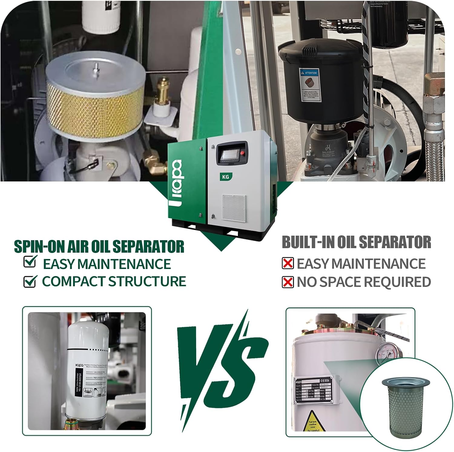 Step-by-step guide for buy KAPA variable speed screw air compressor,best industrial air compressor for small workshop,10hp rotary screw air compressor pros cons,is variable speed air compressor worth buying,KAPA screw compressor vs alternatives,should I buy a VSD air compressor - complete tutorial