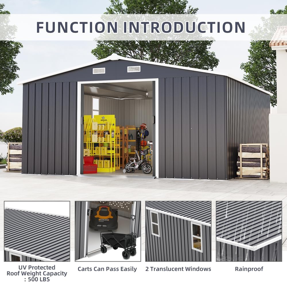 buy LJPFTPER 10x12 metal shed,LJPFTPER metal shed pros cons,best 10x12 outdoor storage shed,metal storage shed worth buying,LJPFTPER shed vs alternatives,should I buy a 10x12 metal shed unboxing and complete package contents