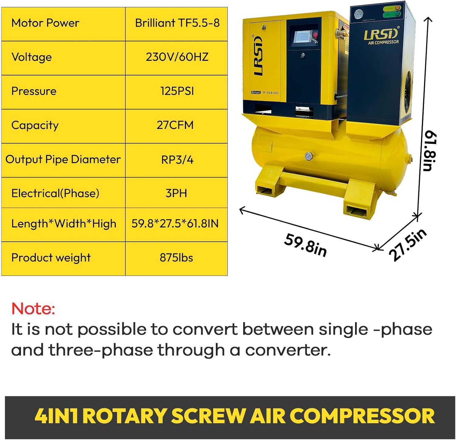 buy LRSD rotary screw air compressor,should I buy a rotary screw air compressor,best rotary screw air compressor for workshop,LRSD air compressor pros cons,rotary screw vs piston air compressor,compact rotary screw air compressor worth buying unboxing and complete package contents