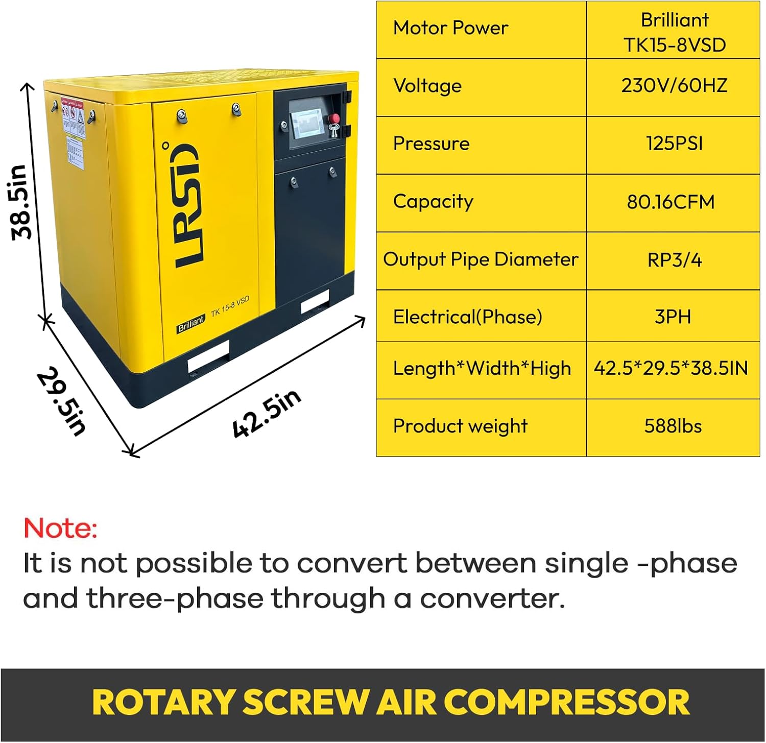 buy LRSD rotary screw air compressor,20hp rotary screw air compressor worth it,industrial screw air compressor pros cons,should I buy LRSD air compressor,best rotary screw compressor for auto shop,TK15-8 air compressor worth buying unboxing and complete package contents