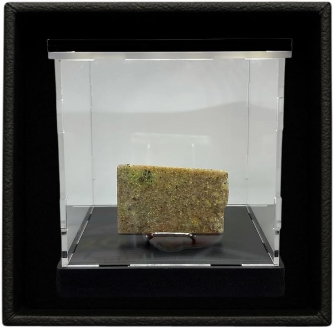 Buy Louisiana Vernon Parish Opal: Honest Pros & Cons & Our Experience 1 Detailed view of the polished Louisiana Vernon Parish opal on its stand, showcasing its multicolor composition and glossy finish - key features for anyone looking to buy Louisiana Vernon Parish opal