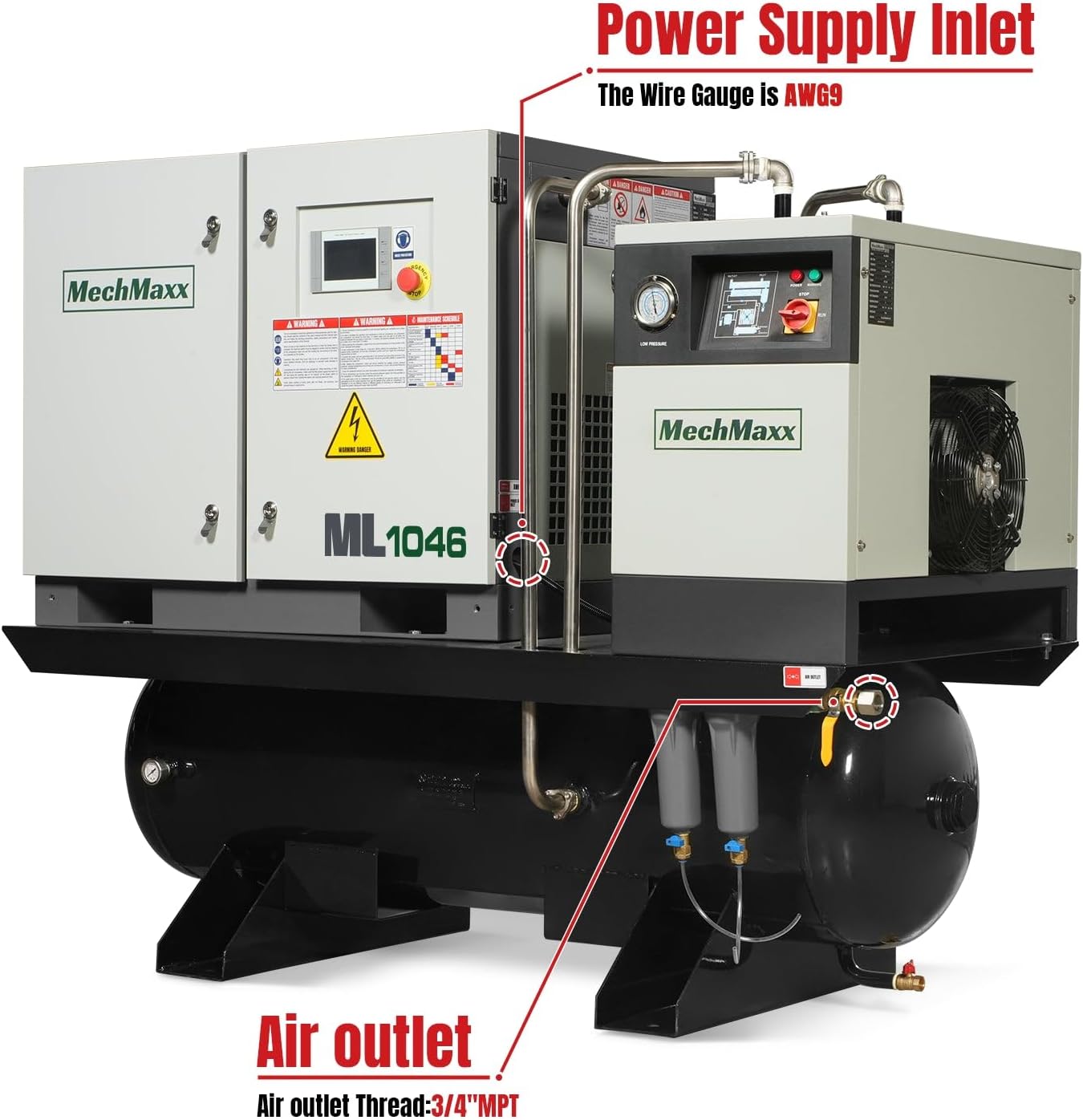 buy MechMaxx 10HP rotary screw air compressor,MechMaxx ML1046 honest opinion,best 10HP screw compressor for industrial use,MechMaxx rotary screw air compressor pros cons,MechMaxx vs Ingersoll Rand rotary screw,should I buy a 10HP rotary screw air compressor unboxing and complete package contents