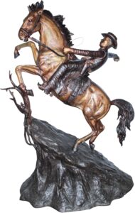 Image 1 of buy NIFAO bronze cowboy statue