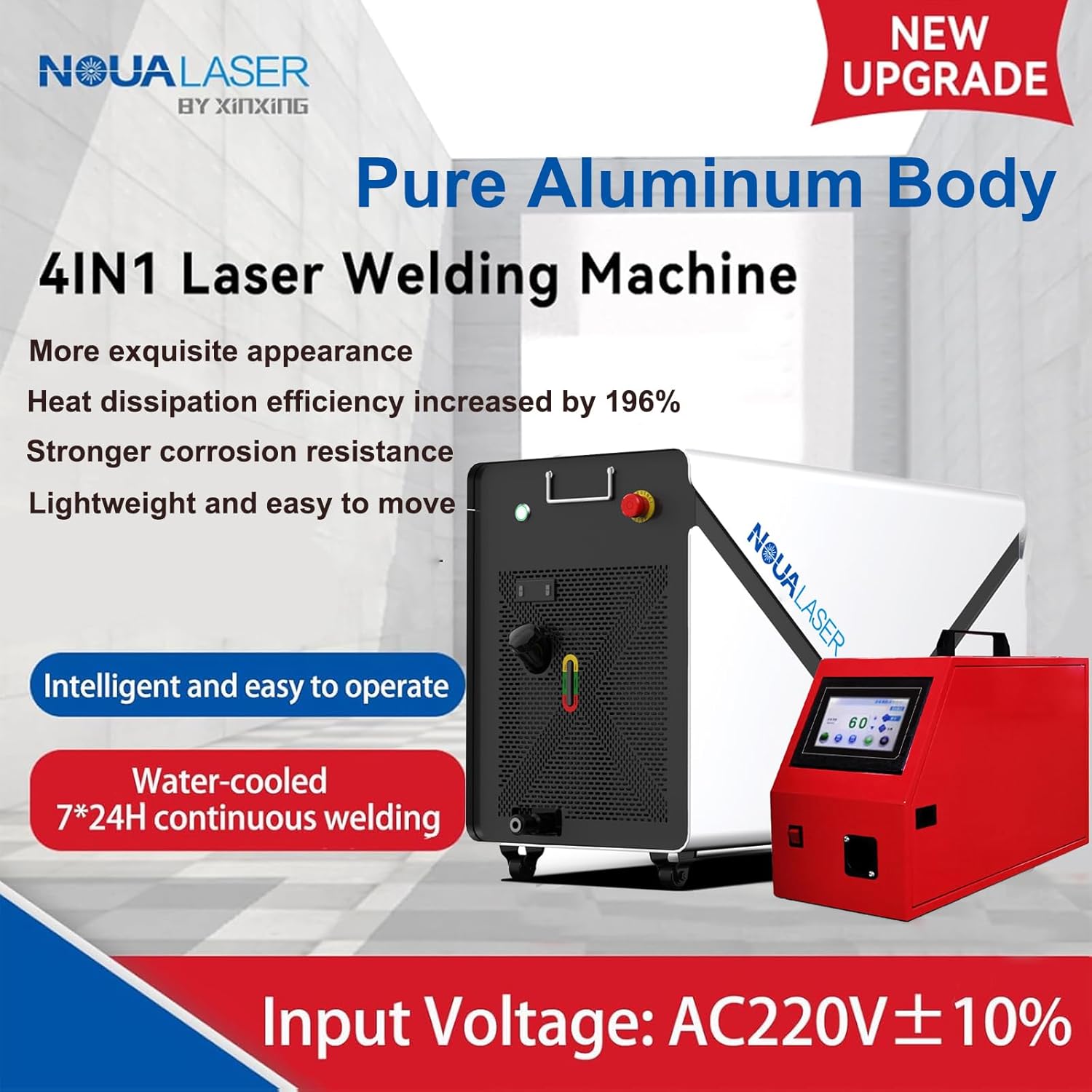 buy NOUALASER 1200W laser welder,NOUALASER WA1200W worth it,best handheld laser welder for metal,1200W fiber laser welder pros cons,should I buy a 4 in 1 laser welding machine,NOUALASER vs other laser welders unboxing and complete package contents