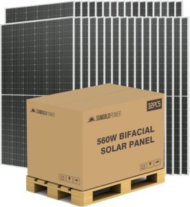 Image 1 of buy SUNGOLDPOWER 560W bifacial solar panels