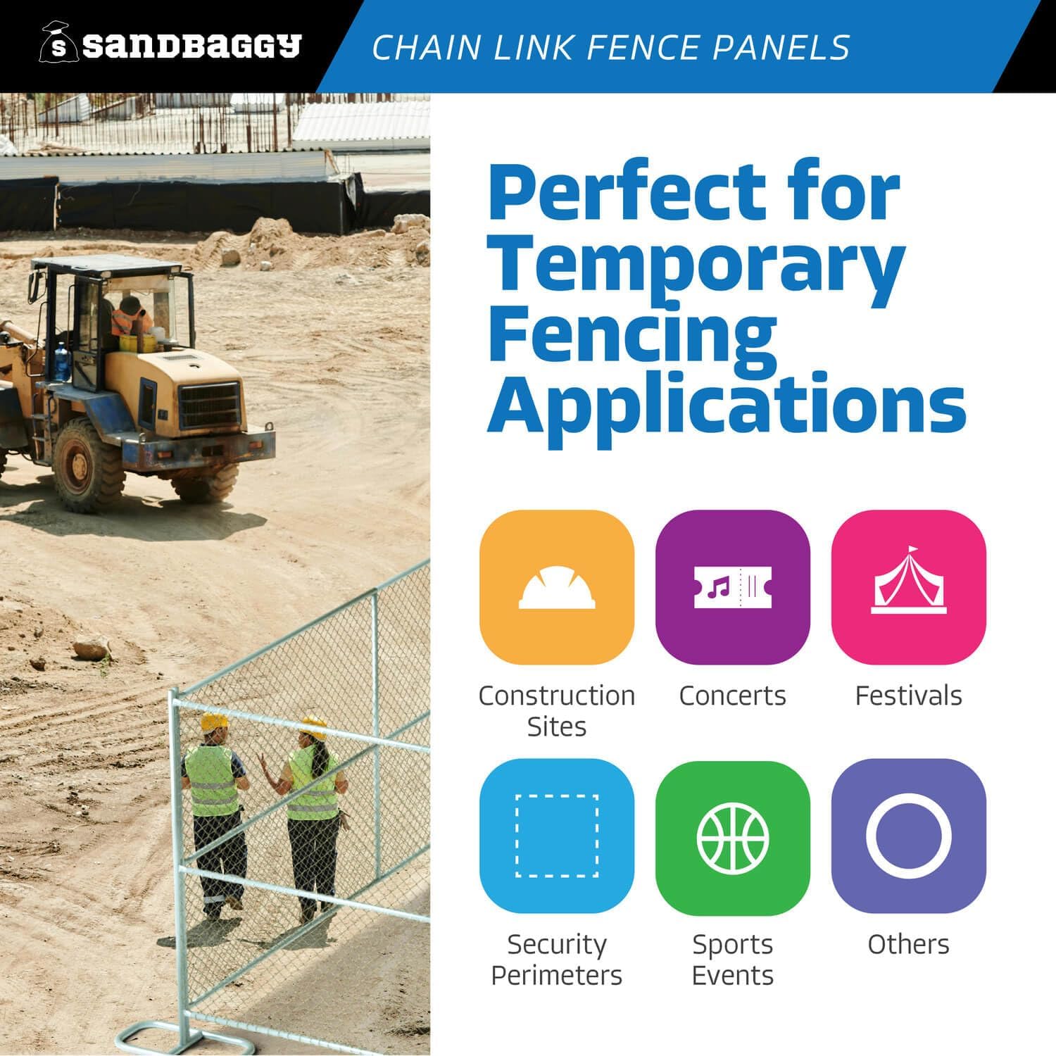 buy Sandbaggy 6x12 chain link fence,Sandbaggy fence panel worth it,best temporary chain link fence,Sandbaggy fence pros and cons,6x12 chain link fence panel,Sandbaggy fence honest assessment performance testing and real-world results