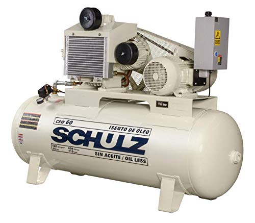 buy Schulz 15 HP oil-less air compressor,best 15 HP oil-less compressor for dental offices,Schulz 15120HW60-3 oil-less compressor pros cons,120 gallon oil-less air compressor worth buying,Schulz vs Ingersoll Rand oil-less air compressor,should I buy an oil-less air compressor unboxing and complete package contents