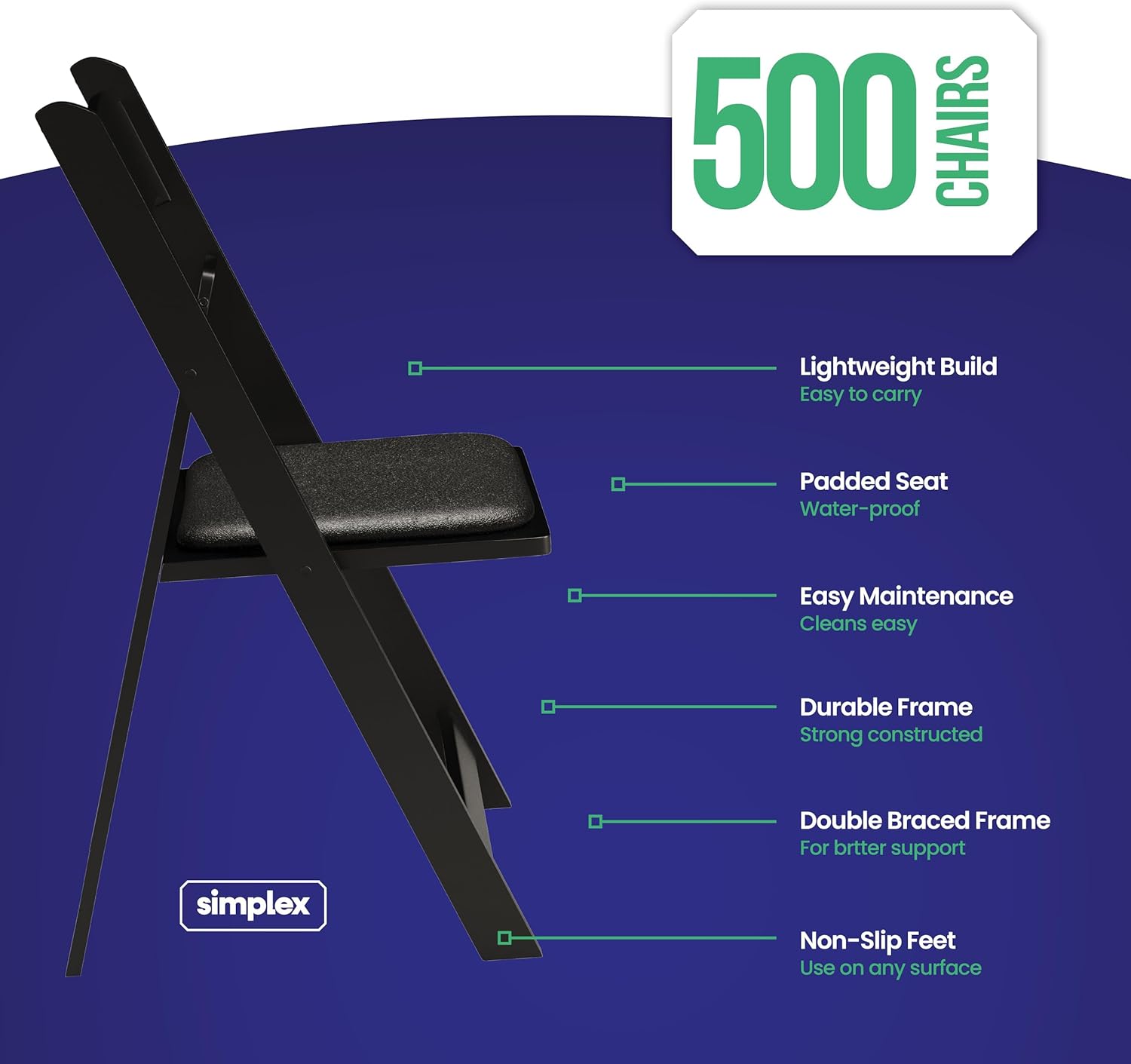 Step-by-step guide for buy Simplex 500 black folding chairs,Simplex folding chairs worth buying,Simplex 500 pack pros cons,Simplex vs other folding chairs,best bulk folding chairs for events,should I buy Simplex folding chairs - complete tutorial