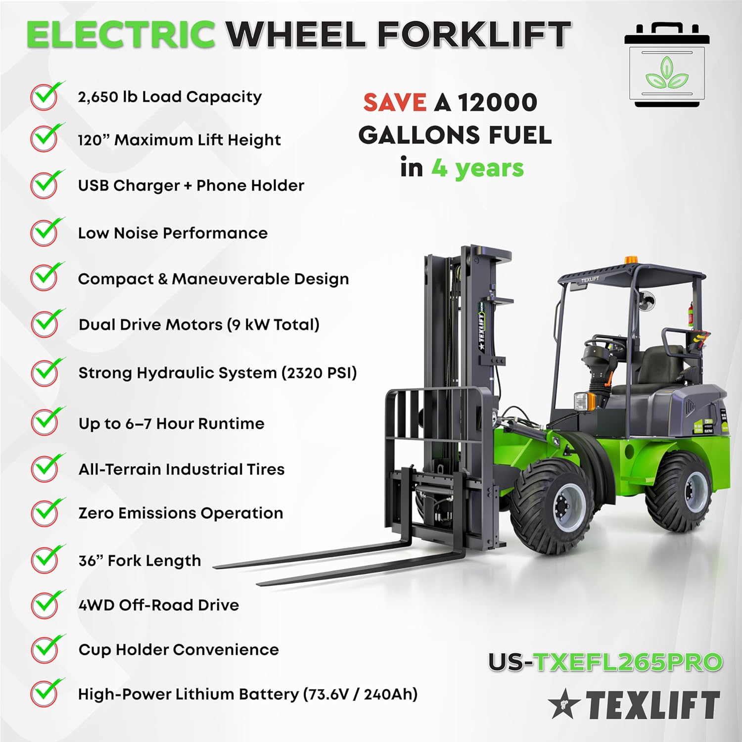 Step-by-step guide for buy TEXLIFT electric forklift,TEXLIFT forklift worth buying,best off-road electric forklift,TEXLIFT US-TXEFL265PRO pros cons,all-terrain forklift vs alternatives,should I buy a TEXLIFT pallet stacker - complete tutorial