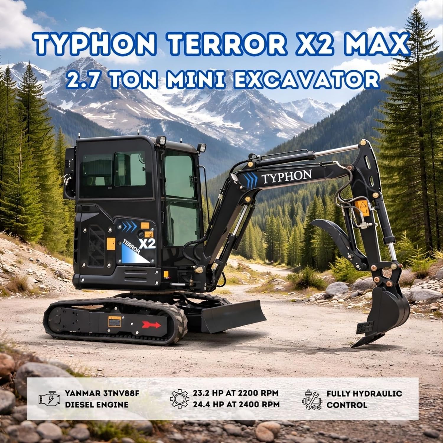 buy TYPHON TERROR X2 MAX mini excavator,TYPHON TERROR X2 MAX worth buying,best 2.7-ton mini excavator,TYPHON TERROR X2 MAX pros cons,TYPHON TERROR X2 MAX vs alternatives,should I buy TYPHON TERROR X2 MAX unboxing and complete package contents