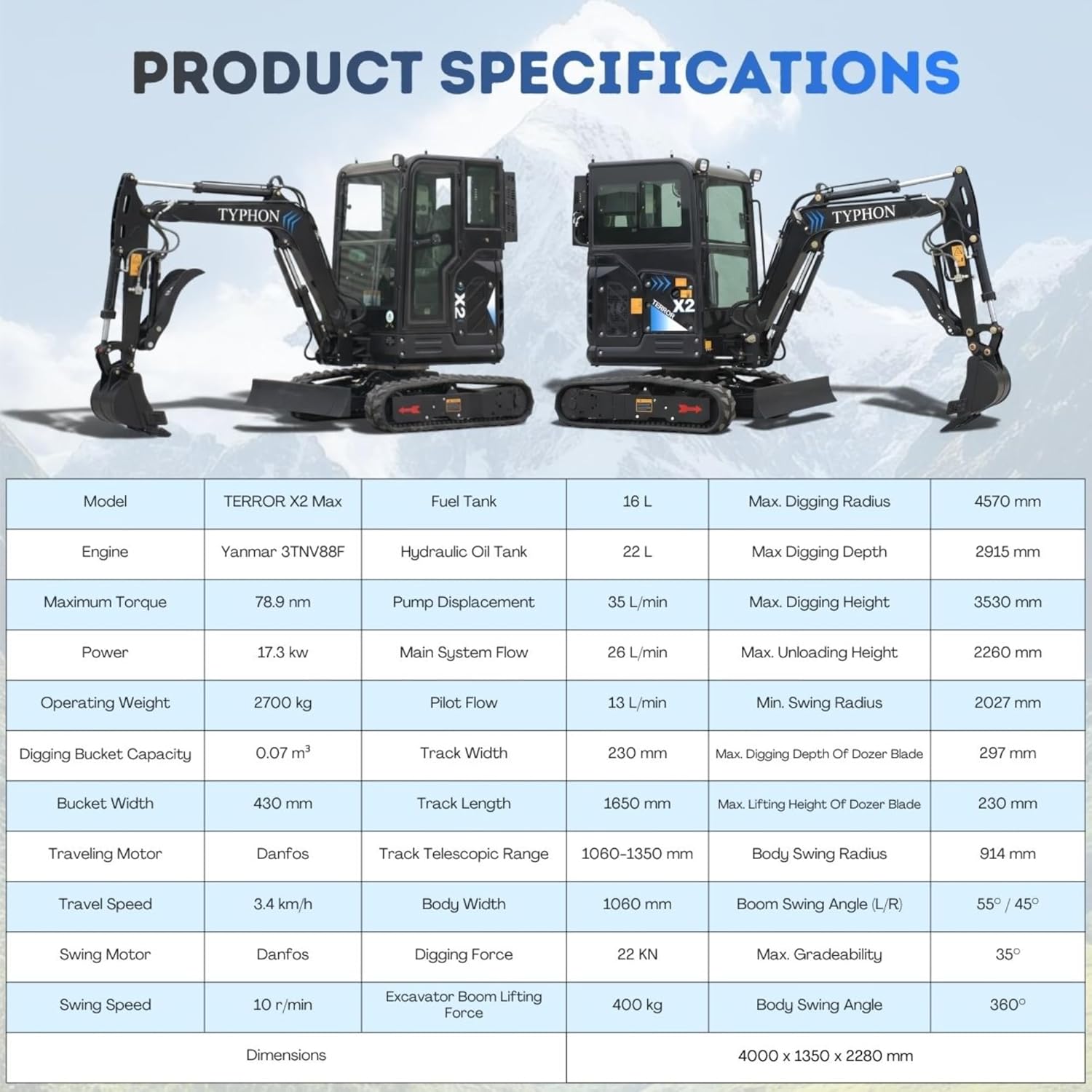 Step-by-step guide for buy TYPHON TERROR X2 MAX mini excavator,TYPHON TERROR X2 MAX worth buying,best 2.7-ton mini excavator,TYPHON TERROR X2 MAX pros cons,TYPHON TERROR X2 MAX vs alternatives,should I buy TYPHON TERROR X2 MAX - complete tutorial