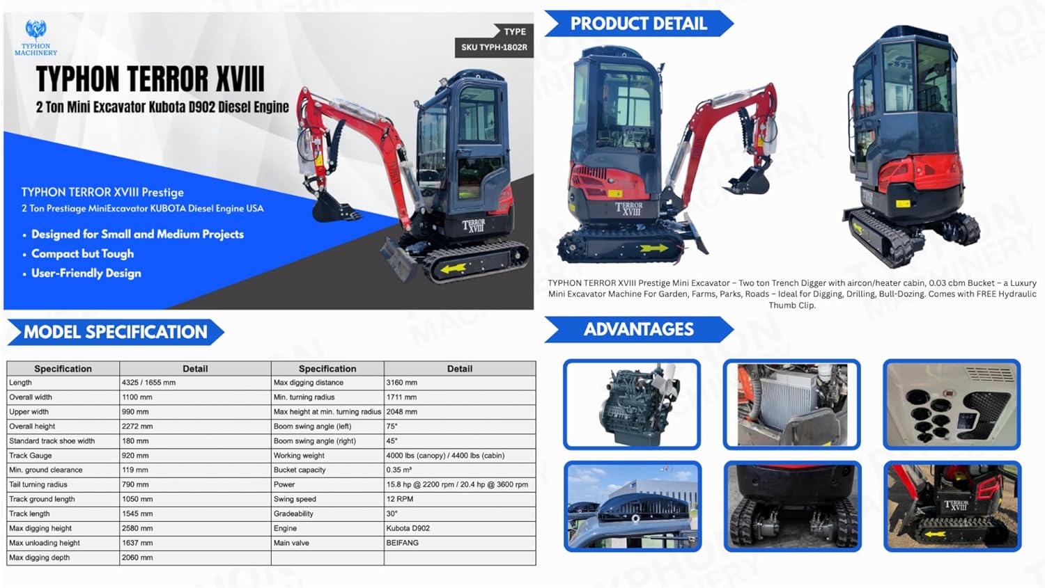 Step-by-step guide for buy TYPHON TERROR XVIII mini excavator,TYPHON TERROR XVIII worth buying,TYPHON mini excavator pros cons,best mini excavator for small projects,should I buy a TYPHON excavator,TYPHON TERROR XVIII vs alternatives - complete tutorial