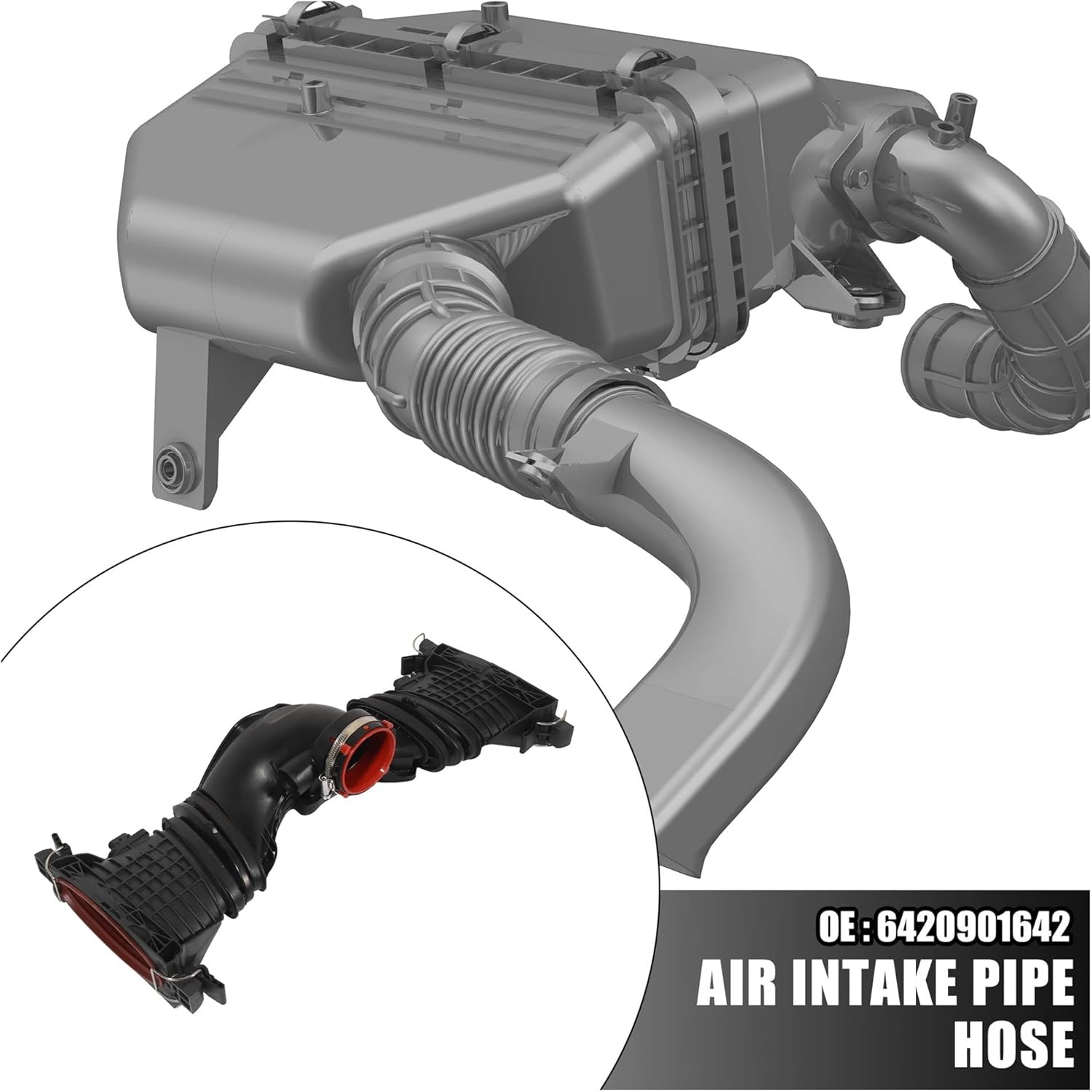 buy air intake pipe hose with mass sensor,air intake pipe hose worth buying,best air intake pipe hose for ML350,air intake pipe hose pros cons,air intake pipe hose vs OEM,should I buy BHUPWZE air intake hose unboxing and complete package contents