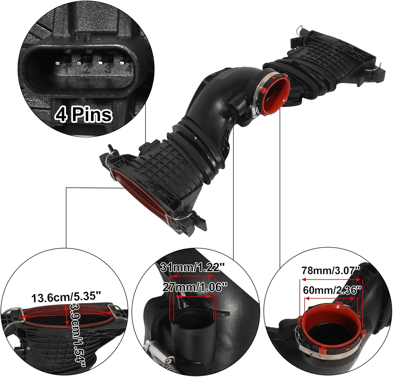 buy air intake pipe hose with mass sensor,air intake pipe hose worth buying,best air intake pipe hose for ML350,air intake pipe hose pros cons,air intake pipe hose vs OEM,should I buy BHUPWZE air intake hose performance testing and real-world results