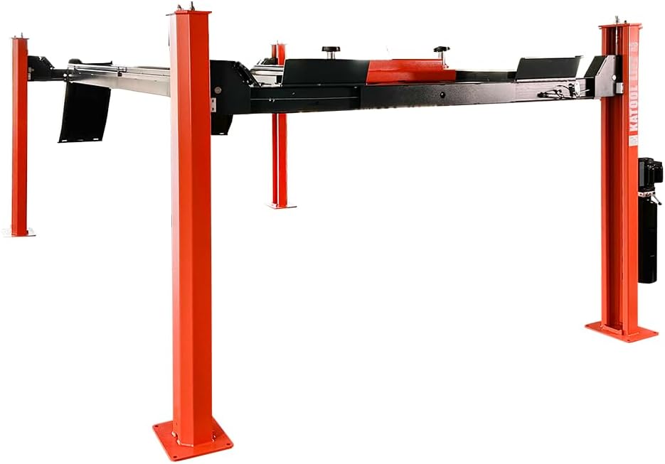 buy autokato 4 post lift 15000 lbs,should I buy a 4 post lift,autokato 4 post lift vs bendpak,15000 lb four post lift pros cons,best four post lift for home garage,4 post lift with rolling jack worth buying unboxing and complete package contents