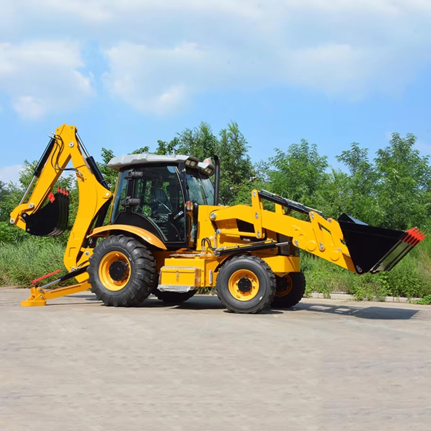 Operator demonstrating step-by-step use of the buy backhoe loader machine,backhoe loader worth buying,best backhoe loader for farming,backhoe loader pros cons,backhoe loader vs excavator,should I buy a backhoe loader