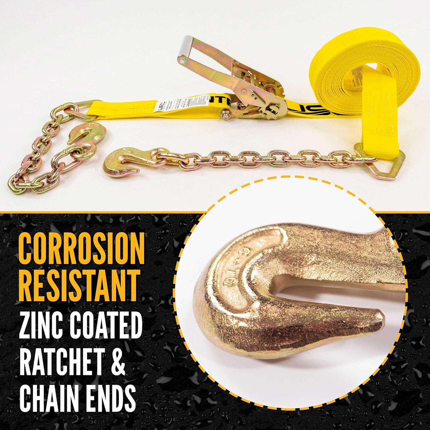 buy chain ratchet straps for heavy equipment,heavy duty ratchet straps pros cons,chain tie downs for trucks worth it,2 inch ratchet straps vs chains,best flatbed tie downs for tractors,where to get US Cargo Control straps unboxing and complete package contents
