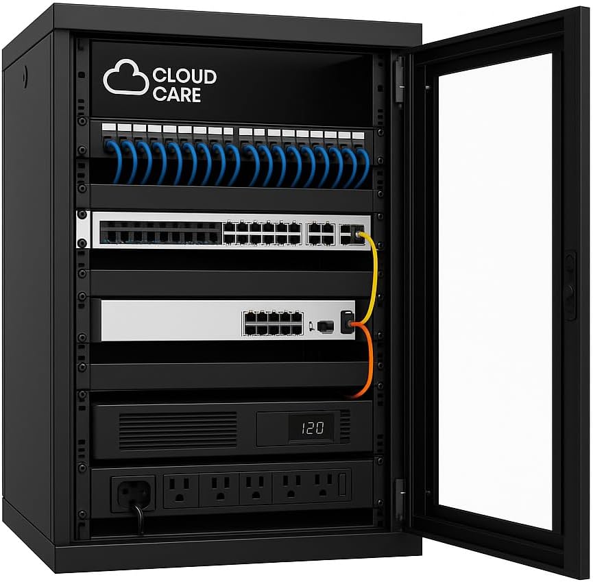 buy cloud care 42u rack bundle,cloud care rack bundle worth it,cloud care 42u pros cons,best pre-configured network rack, cloud care vs building your own,should I buy a cloud care rack - detailed features and technical specifications