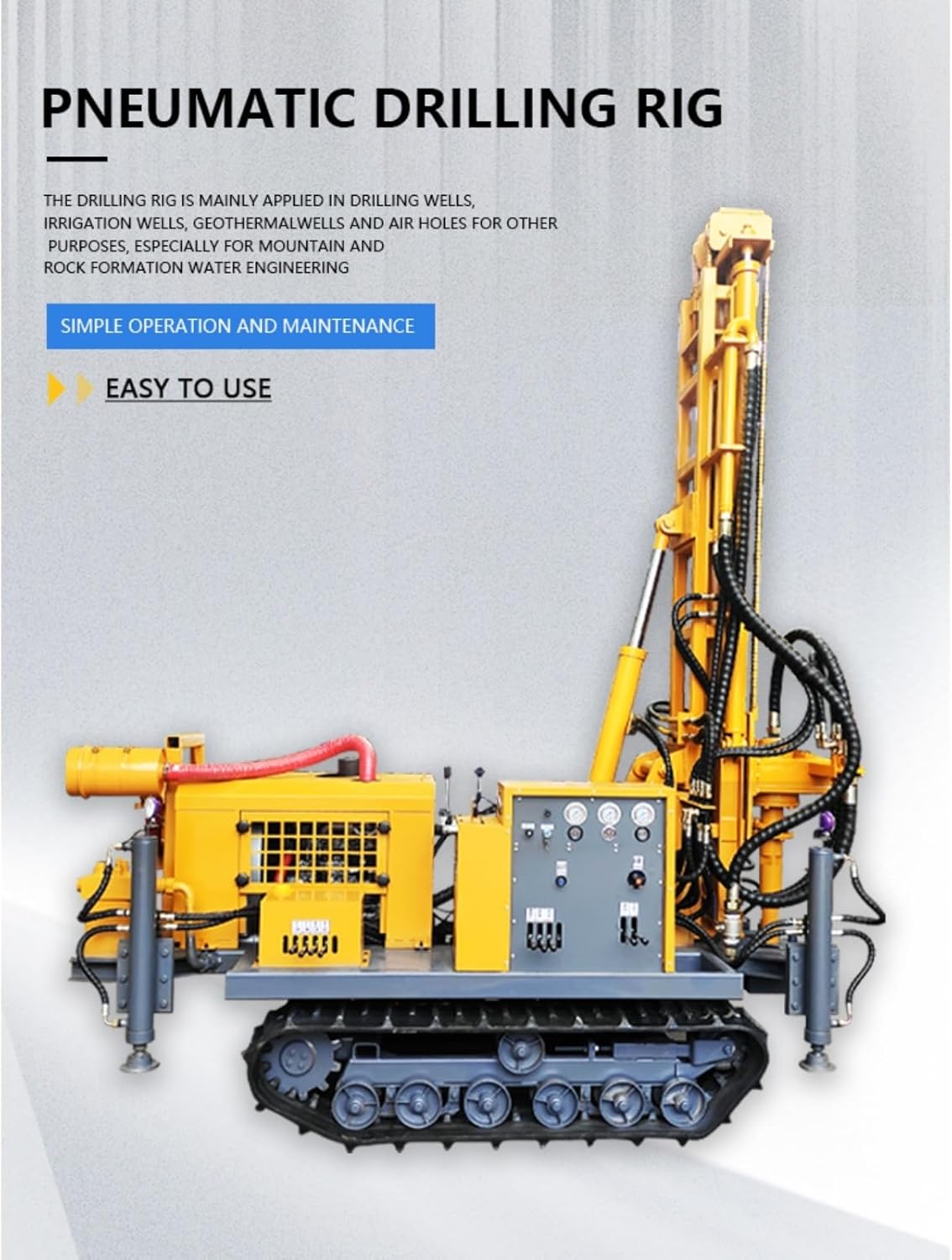 Buy Crawler Water Well Drilling Rig - Complete Expert Analysis & Verdict 2 buy crawler water well drilling rig,should I buy a crawler drilling rig,crawler water well drill pros cons,crawler vs trailer drilling rig,crawler drilling rig worth buying,best hydraulic borehole drill rig unboxing and complete package contents