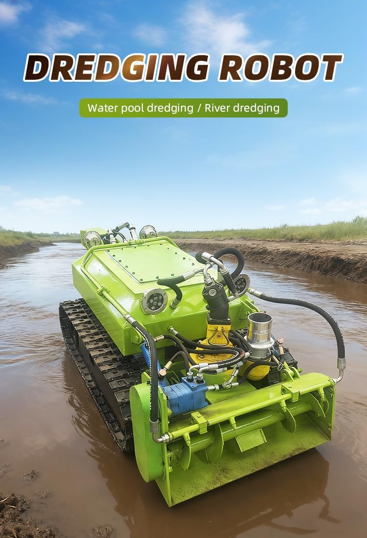 buy hydraulic dredging robot,hydraulic dredging robot worth it,best pond dredging robot,heavy duty dredging robot pros cons,track dredging robot vs alternatives,should I buy a hydraulic dredger unboxing and complete package contents