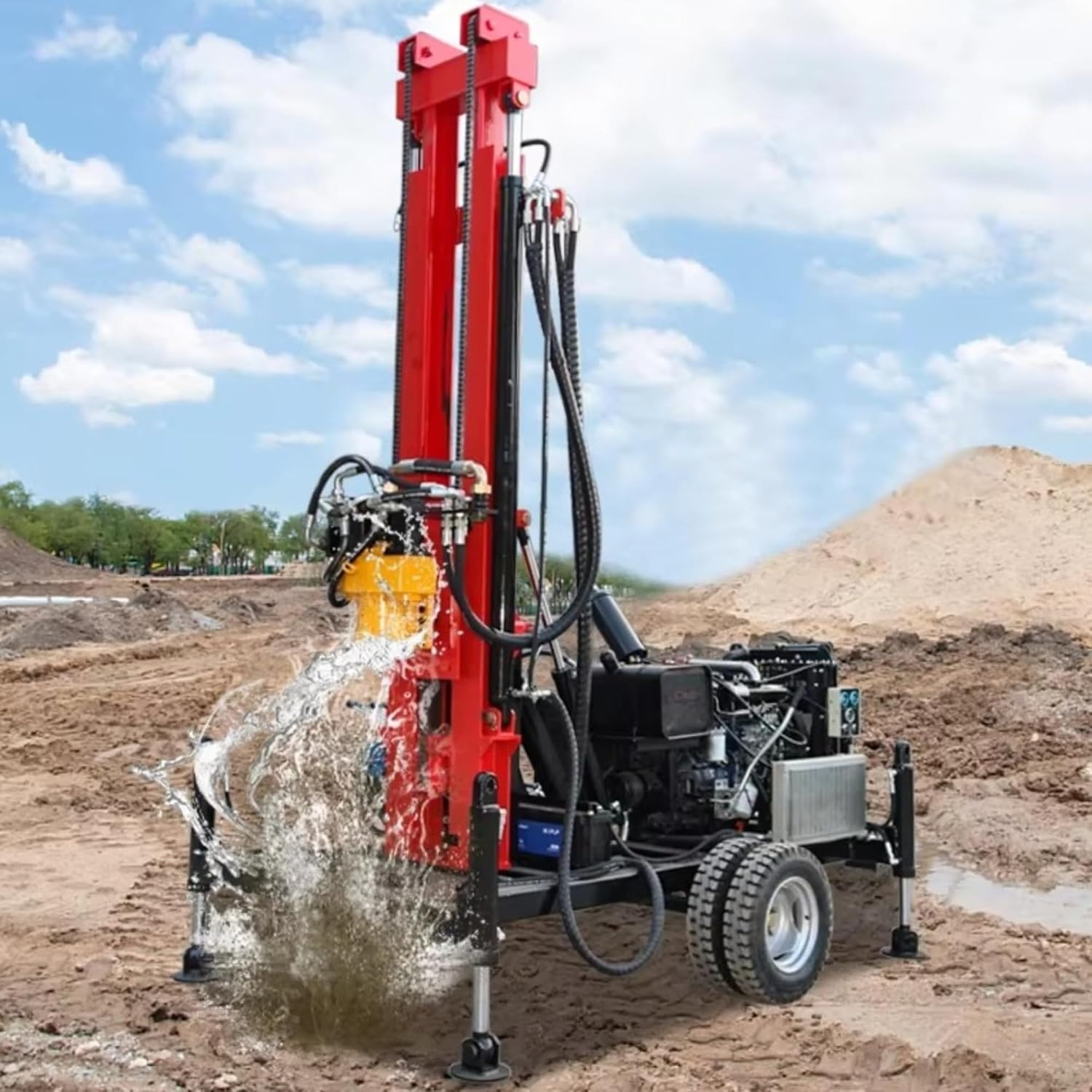 buy hydraulic water well drilling rig,hydraulic well drilling rig worth buying,best compact borehole drilling machine,portable well drilling rig pros cons,should I buy a hydraulic drilling rig,hydraulic vs manual water well drill - detailed features and technical specifications