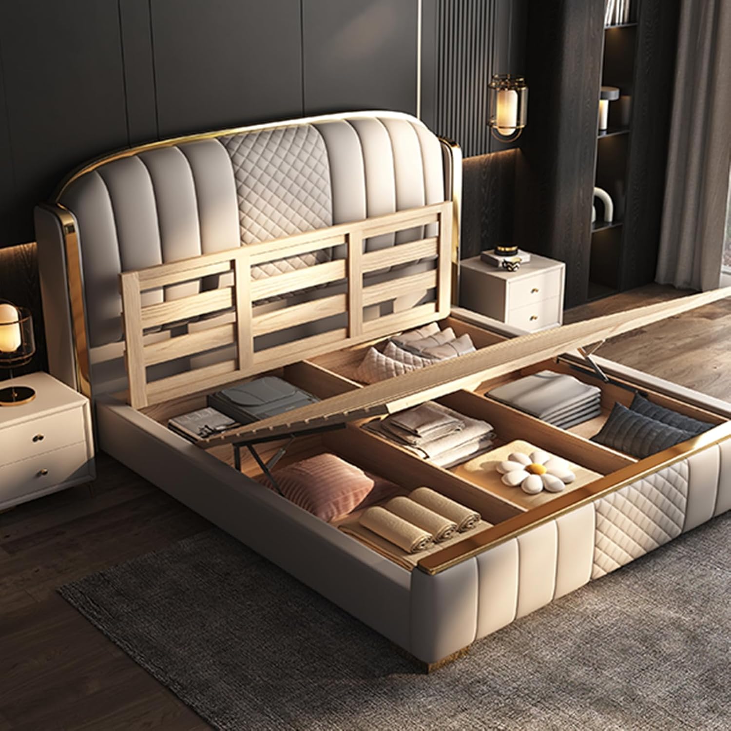 buy king size leather platform bed,king size leather bed worth buying,king size platform bed pros cons,leather upholstered bed vs alternatives,should I buy a leather storage bed,best king size bed with storage performance testing and real-world results