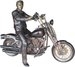 Image 1 of buy life-size bronze motorcycle statue