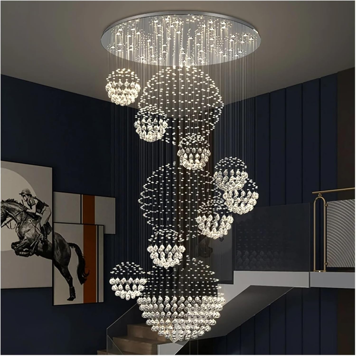 buy luxury duplex crystal chandelier,luxury duplex chandelier worth buying,best modern minimalist villa lighting,crystal chandelier pros and cons,duplex stairwell lighting options,should I buy a duplex crystal chandelier performance testing and real-world results