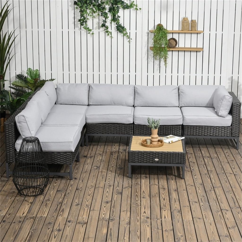 buy outdoor patio furniture set,outdoor sectional worth buying,patio furniture set pros cons,best 7 piece patio set,outdoor sectional vs alternatives,should I buy rattan sectional unboxing and complete package contents