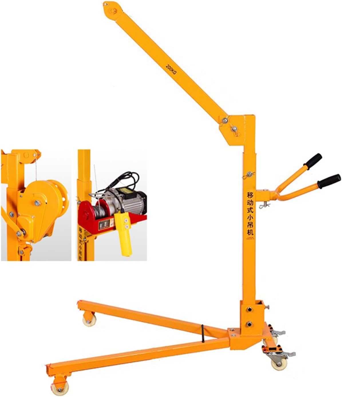 buy portable mobile foldable crane,best small hand crank crane,household lifting machine pros cons,portable foldable crane vs alternatives,should I buy a mobile crane,500kg hand crank electric crane worth buying - detailed features and technical specifications