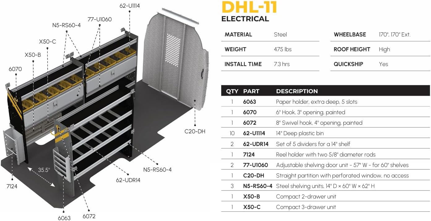 buy ranger design electrical package sprinter,mercedes sprinter 170 shelving kit,ranger design van shelving worth it,electrical van shelving pros cons,best sprinter van shelves for electricians,ranger design electrical kit vs alternatives performance testing and real-world results