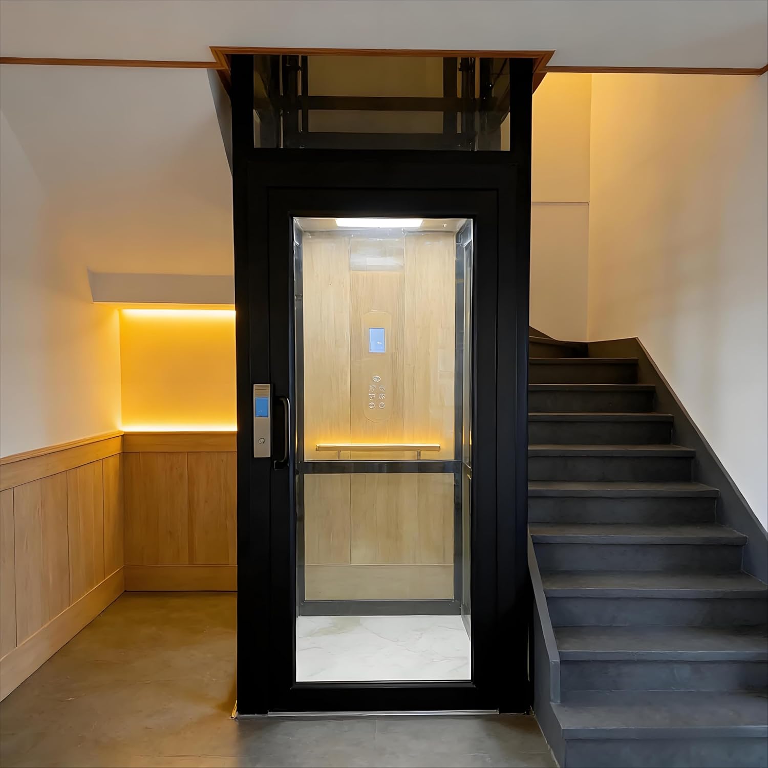 buy residential glass elevator,should I buy a residential elevator,best home elevator for small spaces,pitless home elevator pros cons,shaftless elevator worth buying,residential elevator installation guide - detailed features and technical specifications
