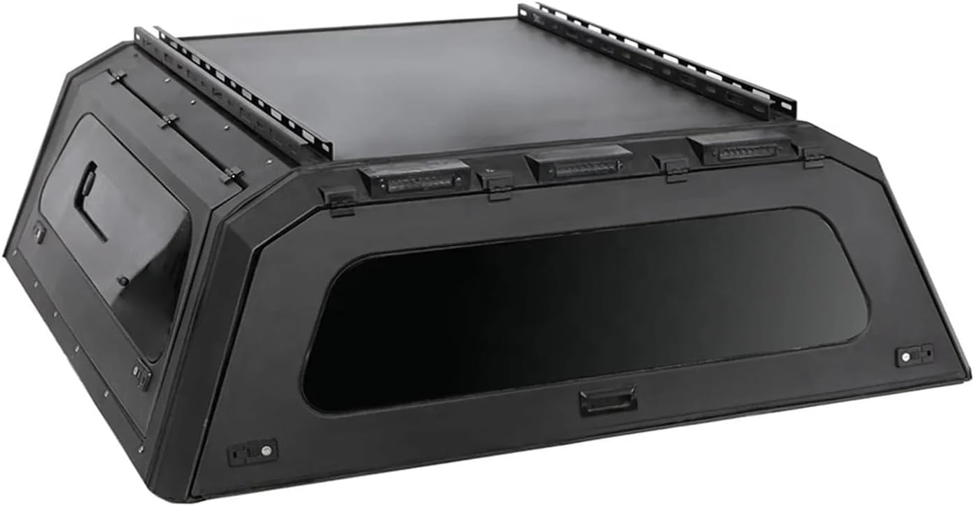 buy steel truck topper camper,best hardtop truck topper for Tacoma,steel camper shell for pickup trucks pros cons,should I buy a steel topper for my truck,truck topper vs camper shell comparison,aerodynamic truck topper worth buying - detailed features and technical specifications