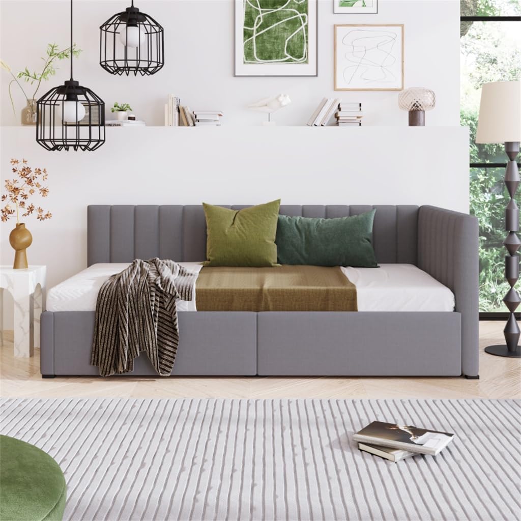buy upholstered daybed with storage drawers,twin daybed with drawers pros cons,best daybed sofa bed with storage,upholstered daybed without box spring,should I buy a daybed with storage,daybed vs sofa bed for guest room unboxing and complete package contents