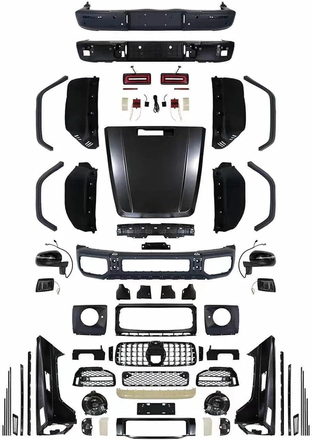 buy w463 to w464 body kit,w463 to w464 g63 amg conversion,g class w463 bumper kit pros cons,should i buy w463 w464 body kit,best w463 g class body kit,g63 amg body kit worth buying - detailed features and technical specifications