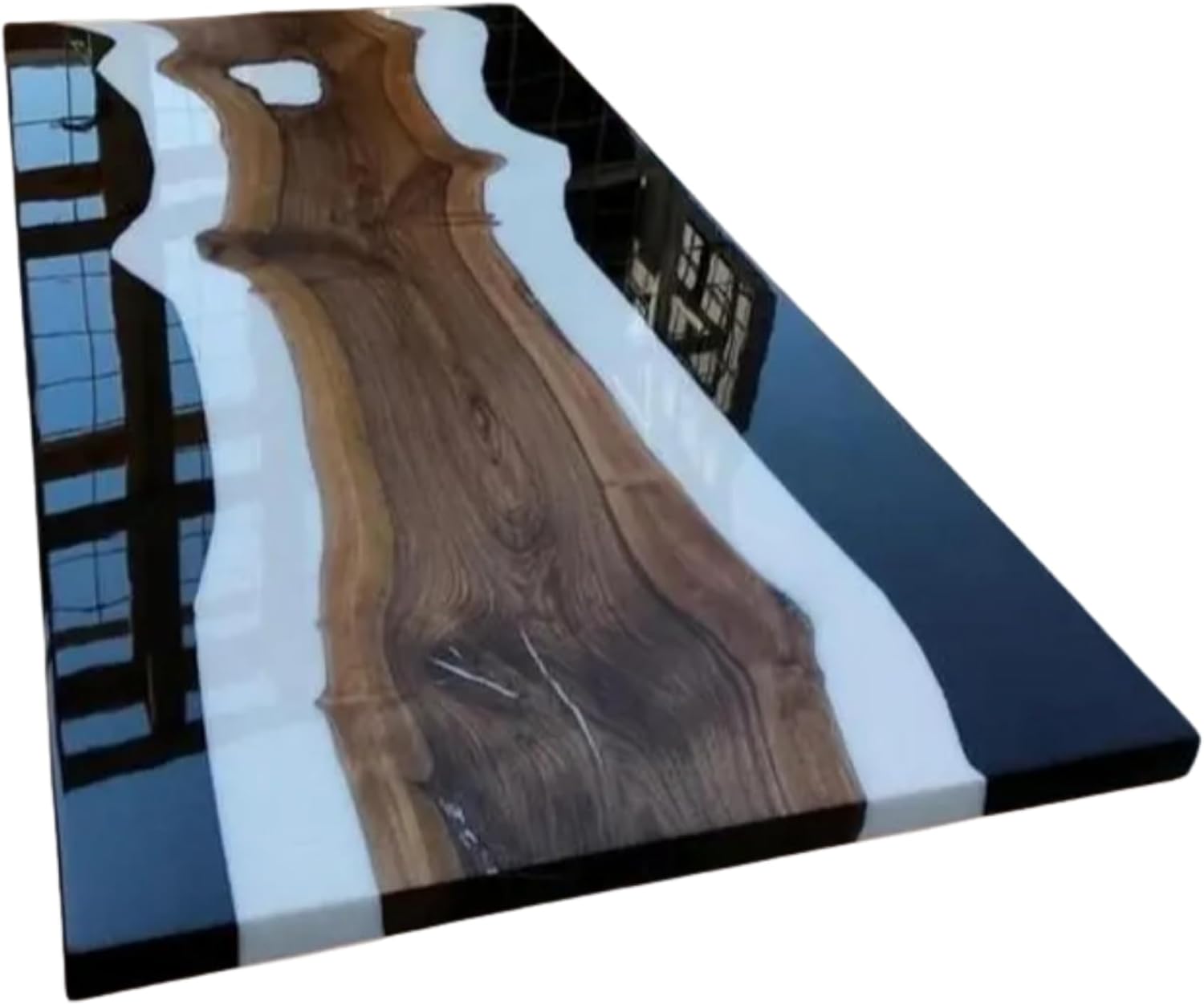 buy waterfall black white table,waterfall table worth buying,black white epoxy table pros cons,best custom river table,should I buy a resin coffee table,waterfall table vs live edge unboxing and complete package contents
