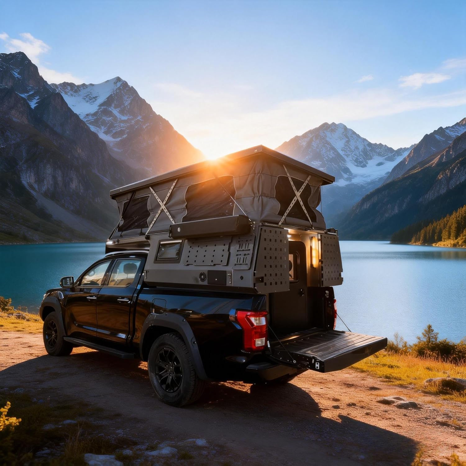custom pickup truck camper,best slide in truck camper,aluminum pop up camper pros cons,should I buy a custom truck camper,lightweight truck camper for overlanding,custom truck camper vs alternatives - detailed features and technical specifications