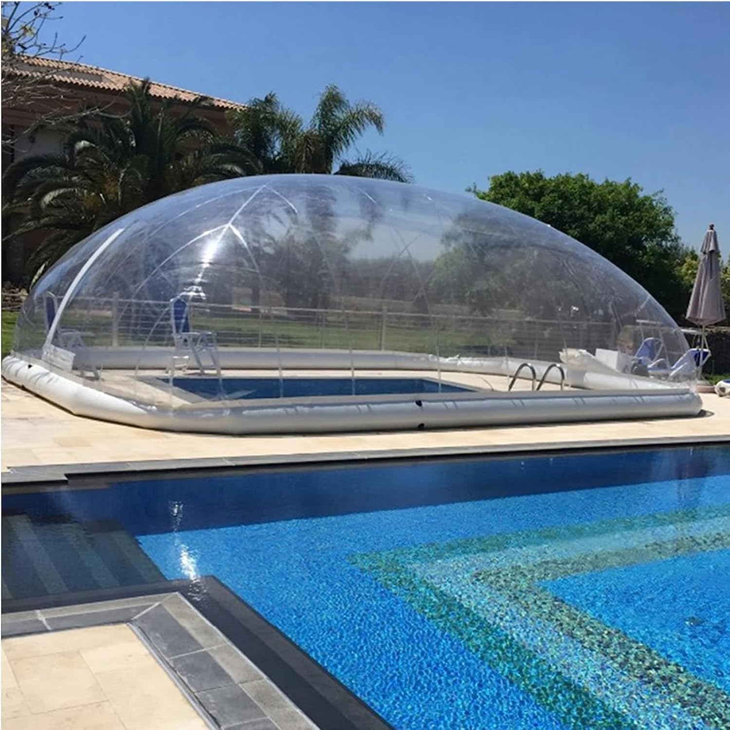 Detailed analysis of inflatable pool cover worth buying,should I buy an inflatable pool cover,inflatable pool cover pros cons,best inflatable pool cover,inflatable pool cover vs solid cover,solar dome pool cover honest features and tech specs