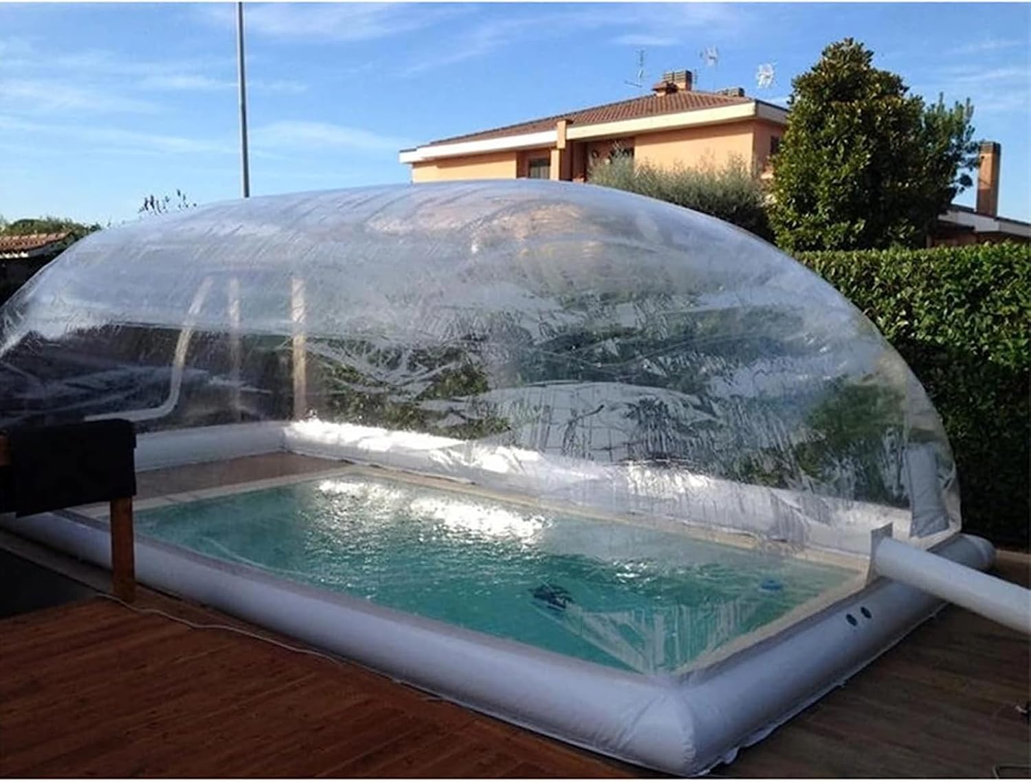 Step-by-step guide for inflatable pool dome tent worth it,should I buy an inflatable pool dome,inflatable pool bubble pros cons,best inflatable pool cover,clear pool bubble tent buying guide,inflatable dome vs solid pool cover - complete tutorial