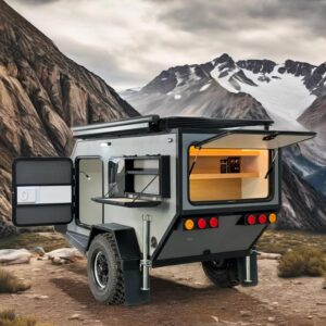 Image 1 of lightweight teardrop camper off-grid