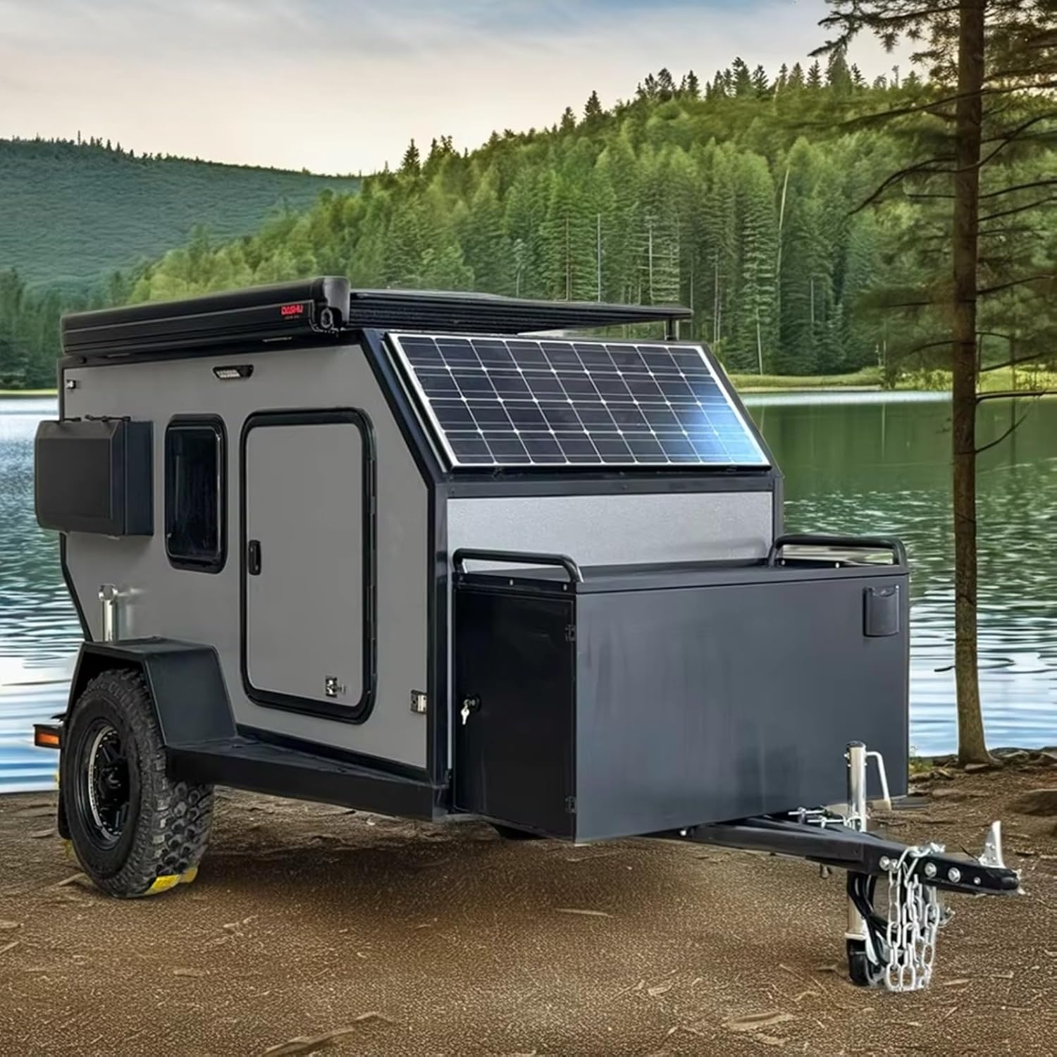 lightweight teardrop camper off-grid,buy off-road travel trailer,best lightweight camper with bathroom,teardrop camper pros and cons,off-grid travel trailer worth buying,should I buy a teardrop camper unboxing and complete package contents