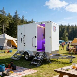 Image 1 of luxury portable bathroom cabin worth it