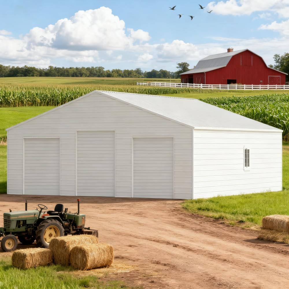 metal barn building worth buying,should I buy a metal barn,metal barn building pros cons,best metal barn for equipment storage,metal barn vs pole barn,CallMeGo metal barn honest unboxing and complete package contents