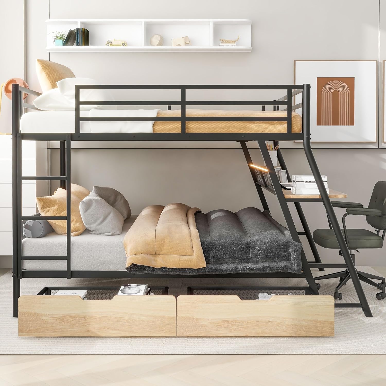 Metal Bunk Bed with Desk: Honest Pros & Cons & Our Experience 4 metal bunk bed with desk,should I buy a metal bunk bed with desk,metal bunk bed with desk pros cons,metal bunk bed with desk worth buying,best bunk bed with built-in desk,metal bunk bed with desk vs loft bed performance testing and real-world results